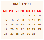 Der Mai 1991