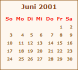 Ereignisse Juni 2001