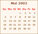 Kalender Mai 2002
