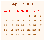 Ereignisse April 2004
