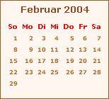 Ereignisse Februar 2004