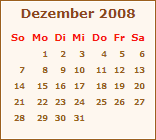 Kalender Dezember 2009