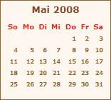 Kalender Mai 2009