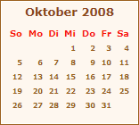 Ereignisse Oktober 2008