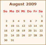 Ereignisse August 2009