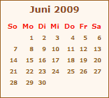 Ereignisse Juni 2009