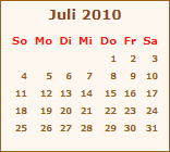 Juli 2010