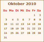 Oktober 2010