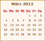 Ereignisse Mrz 2012