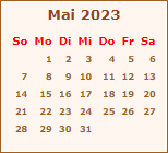 Kalender Mai 2023