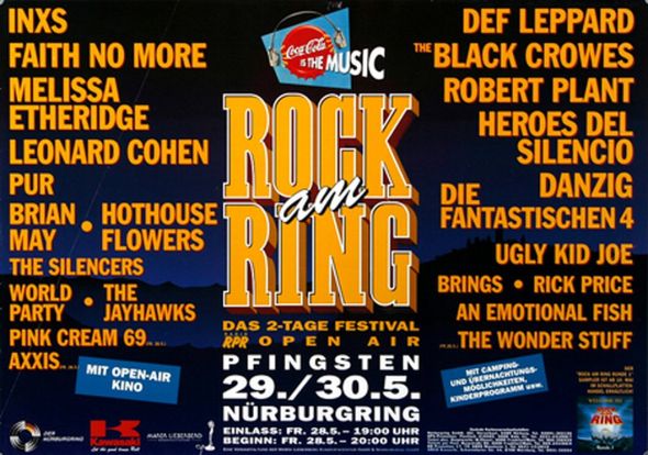 Rock am Ring 1993 Setlist