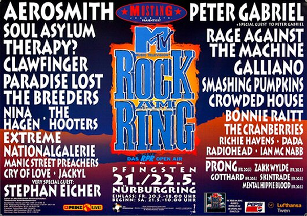 Rock am Ring 1994 Setlist