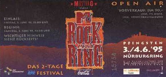 Rock am Ring 1995 Ticket