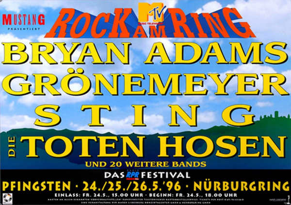 Rock am Ring 1996 Setlist