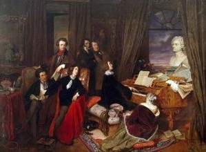 Franz Liszt am Klavier