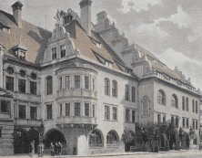 Münchens Hofbräuhaus um 1900